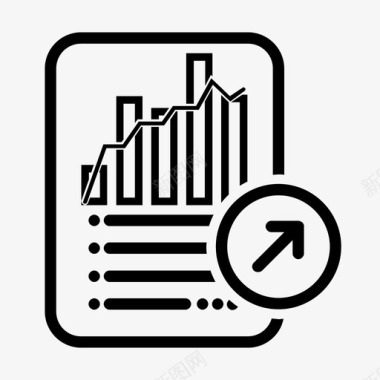 报告矢量图发送统计报告代数文档图标图标