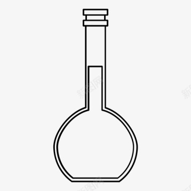 器皿容量瓶化学玻璃器皿图标图标