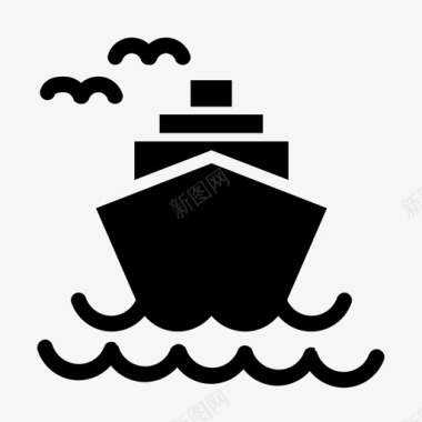 运输船舶物流石油图标图标