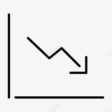 贸易图标减少统计减少线贸易差额图标图标