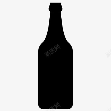 酒瓶啤酒瓶酒精酒吧图标图标