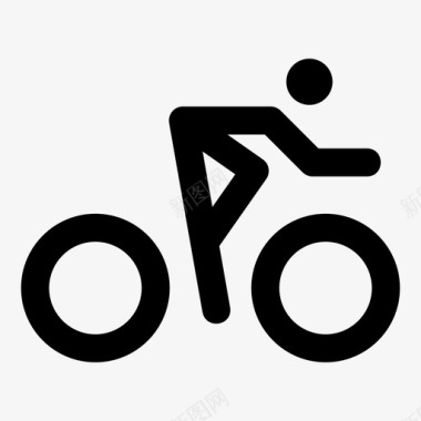 道路自行车自行车道道路图标图标