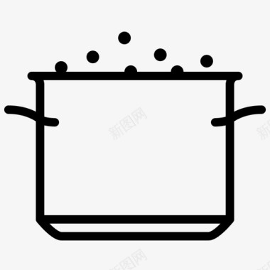 开水炊具烹饪图标图标