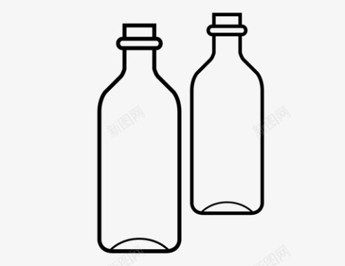 两瓶水图标图标