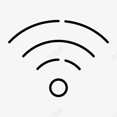 WiFi信号指示图矢量图wifi连接互联网图标图标