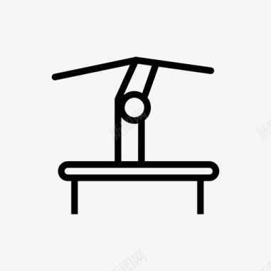 平衡木体操运动员体操图标图标