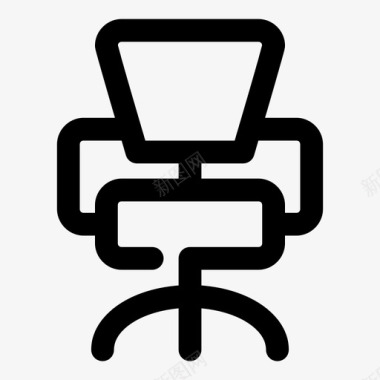 商务用品办公椅家具办公用品图标图标