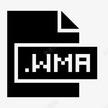 文件格式wma扩展名文件图标图标