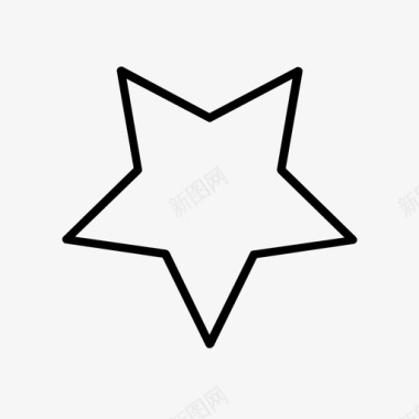 星星几何数学图标图标