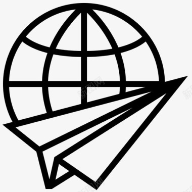 云服务图标服务业务全球图标图标