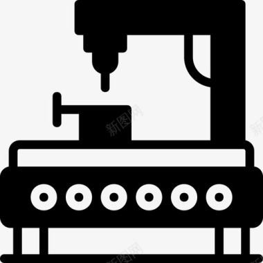 生产零件工业机器人工厂工业图标图标