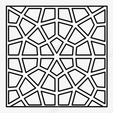 几何马赛克纹理图案阿拉伯瓷砖图标图标