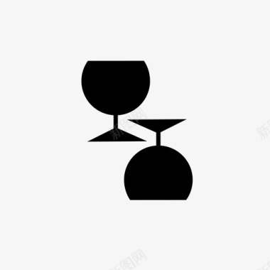 酒具酒玻璃杯图标图标