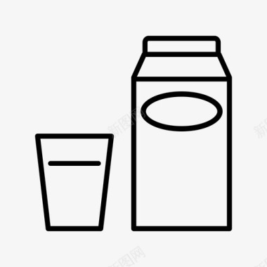 牛奶饮料杯子图标图标
