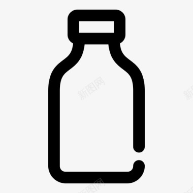 奶瓶饮料牛奶杯图标图标