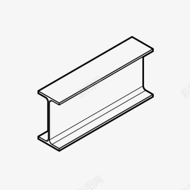 金属挂钟钢梁建筑金属型材图标图标