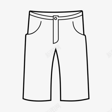 短裤衣服男孩图标图标