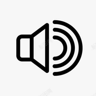 音量波动音量已满声音已满音量控制图标图标