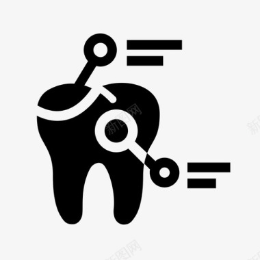 迷你图标概述牙科记录牙医牙齿图标图标