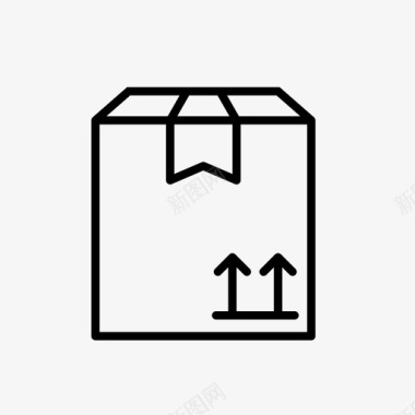 物流包装装箱交货图标图标