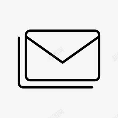 电子邮件队列信封图标图标