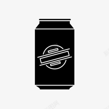 啤酒罐酒精甘蔗图标图标