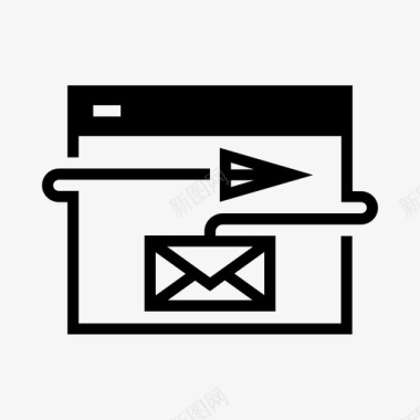 电子邮件营销活动电子邮件图标图标
