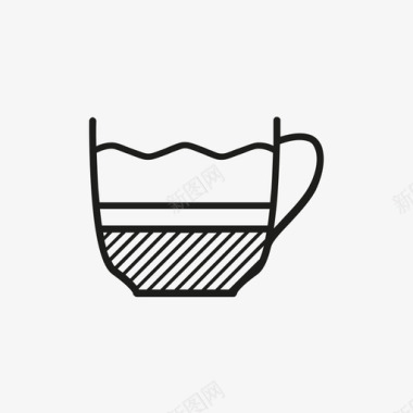 卡布奇诺咖啡咖啡机图标图标