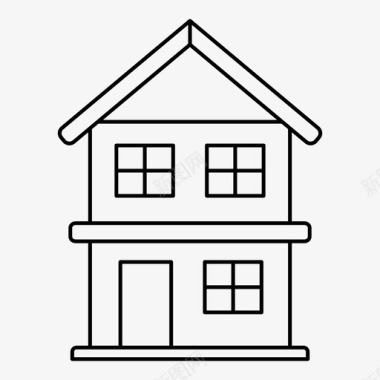 黑色房子房子家图标图标