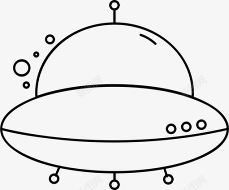 飞碟天文学宇宙图标图标