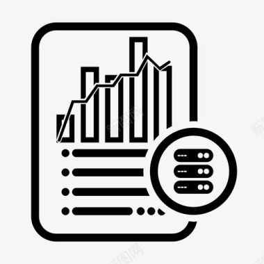 文件报表服务器统计报表代数数据图标图标