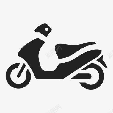 滑板车自行车轻便摩托车图标图标