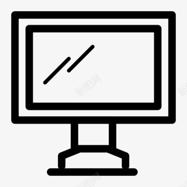 服务器显示器电脑显示器桌面显示器图标图标