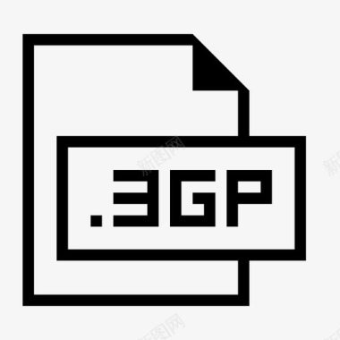 3gp文件扩展名格式图标图标