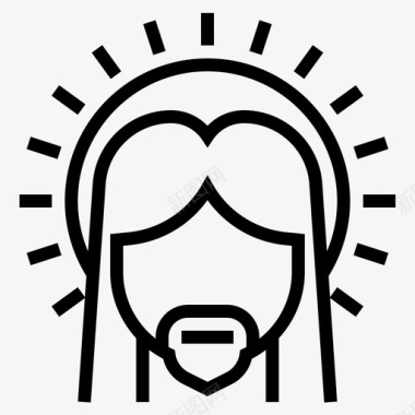 耶稣四月复活节图标图标