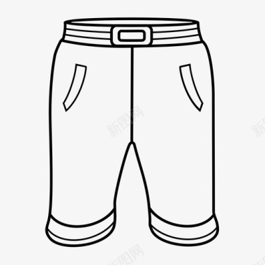 短裤衣服牛仔裤图标图标
