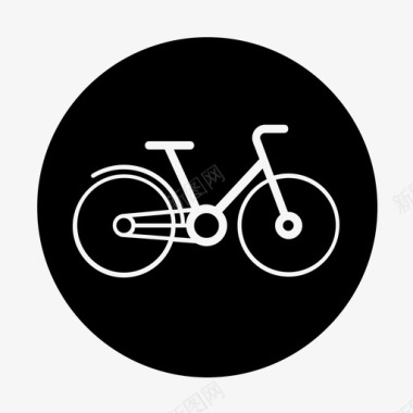 大小轮子自行车城市自行车自行车轮子图标图标