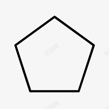五角大楼从几何图标图标