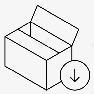 软件包包装盒移动图标图标