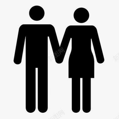 夫妻夫妇男人和女人夫妻朋友图标图标