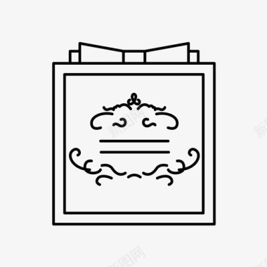 中式糕点盒门德斯盒糕点布达佩斯大酒店图标图标