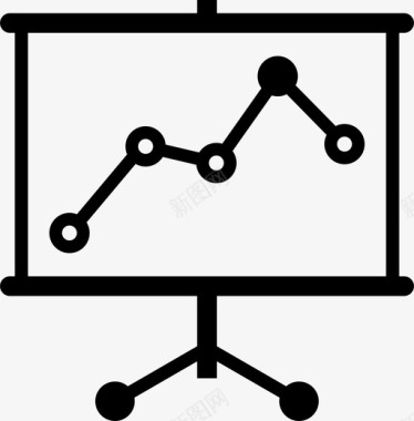 线路板中的折线图板中的折线图图表图标图标