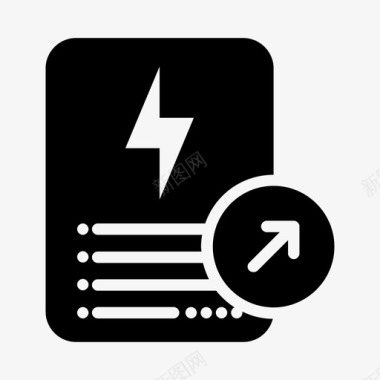 能源图标电费单发送文件能源图标图标
