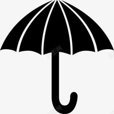 雨伞雨冬天图标图标
