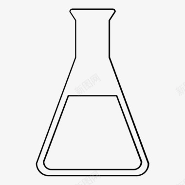 强化玻璃图片锥形瓶化学玻璃器皿图标图标