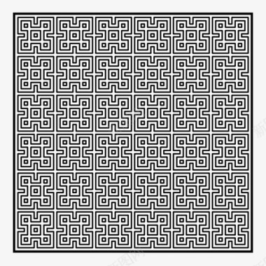 传统图案图案阿拉伯瓷砖中国几何图标图标