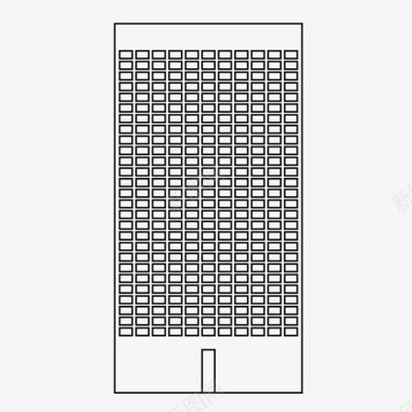 仰视的建筑大楼办公楼建筑公司大楼图标图标