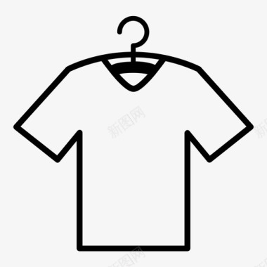 服装分类图标T恤衣架服装图标图标