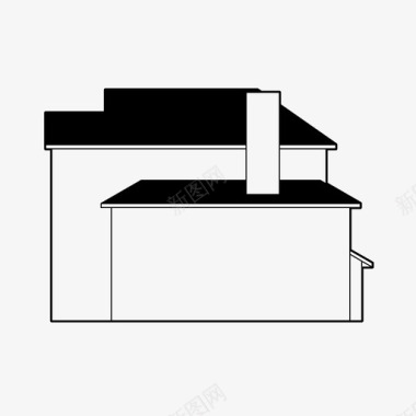 房屋桥房子建筑家庭住宅图标图标