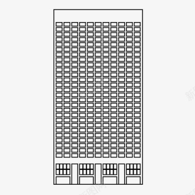 矢量图办公楼办公楼建筑公司大楼图标图标